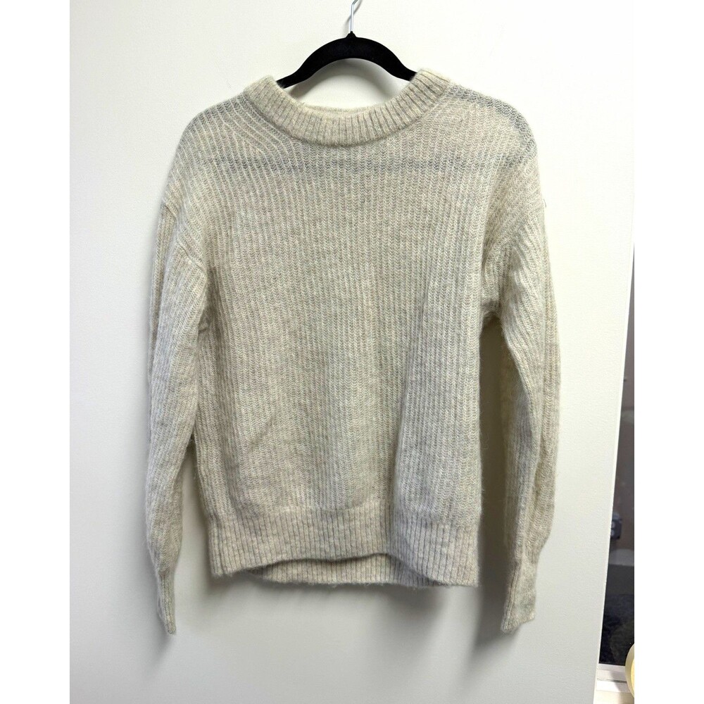 Everlane Women's Gray Alpaca Blend light Crew Neck Pullover Sweater Size XS
